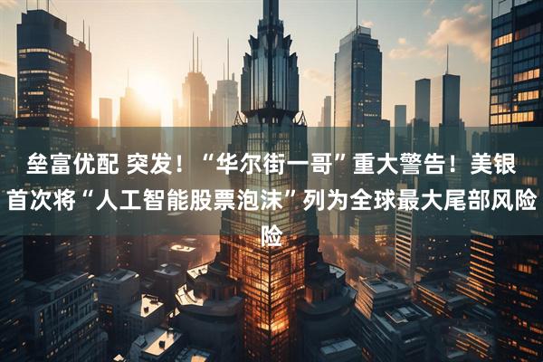 垒富优配 突发！“华尔街一哥”重大警告！美银首次将“人工智能股票泡沫”列为全球最大尾部风险